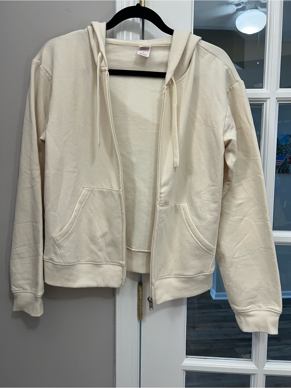 Auden Light Cream so soft hoodie. Size S EUC - Picture 2 of 7